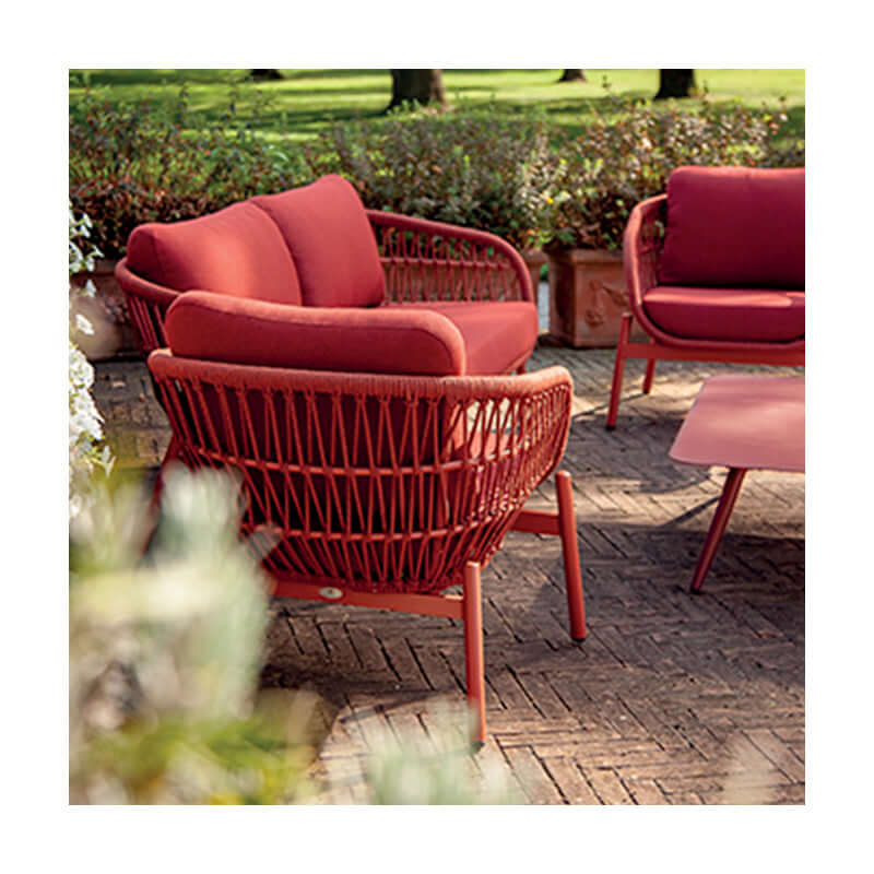 Grattoni Elba– set mobilier de gradina si terasa, pentru 4 persoane, culoare rosuMobCenter