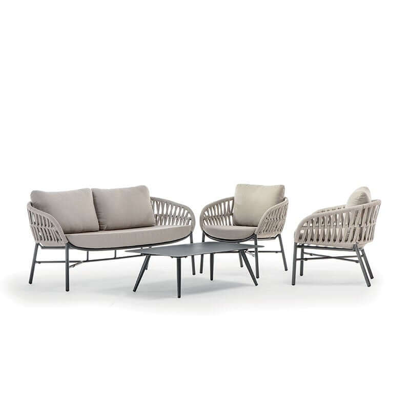 Grattoni Tahiti - set mobilier de gradina si terasa, pentru 4 persoane, culoare bejMobCenter