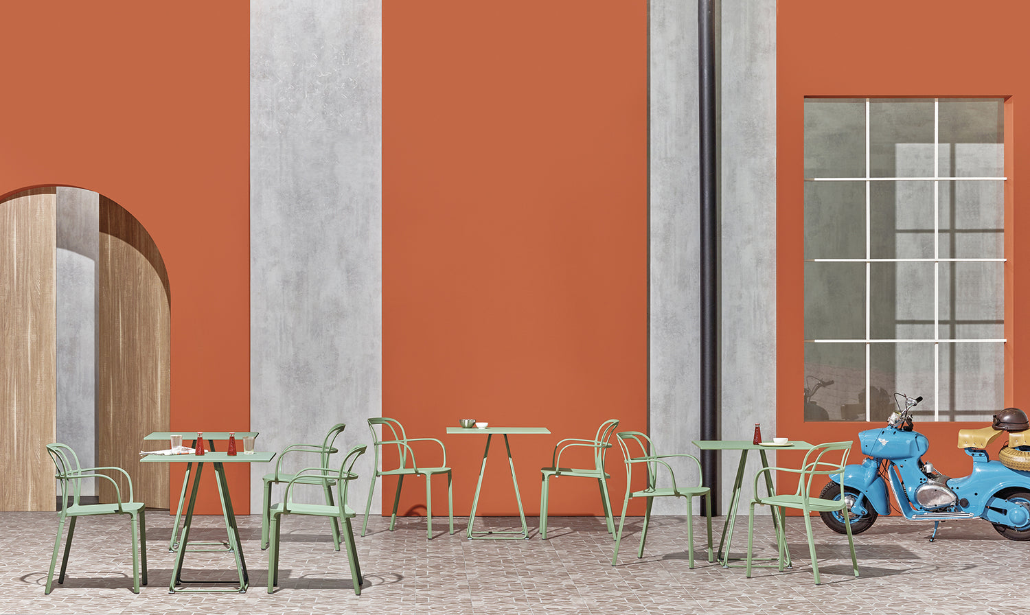 Pedrali Lunar 5440 – picior de masă, în culori la alegere