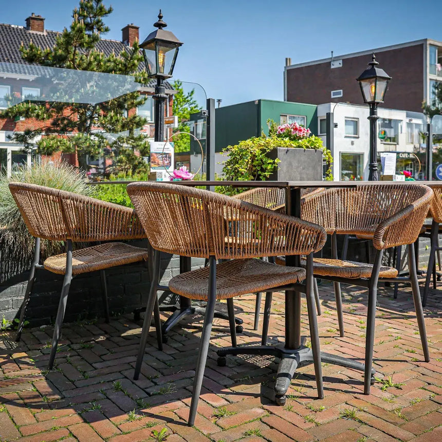 Jacco scaun de terasa pentru exterior, culoare naturalMobCenter