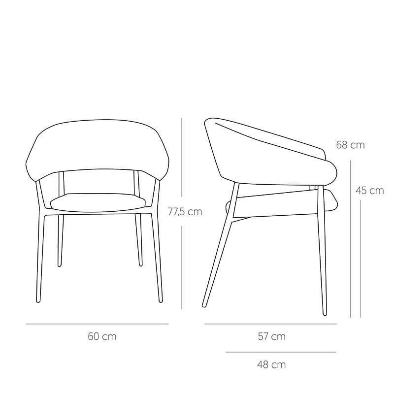 Jacco scaun de terasa pentru exterior, culoare verdeMobCenter