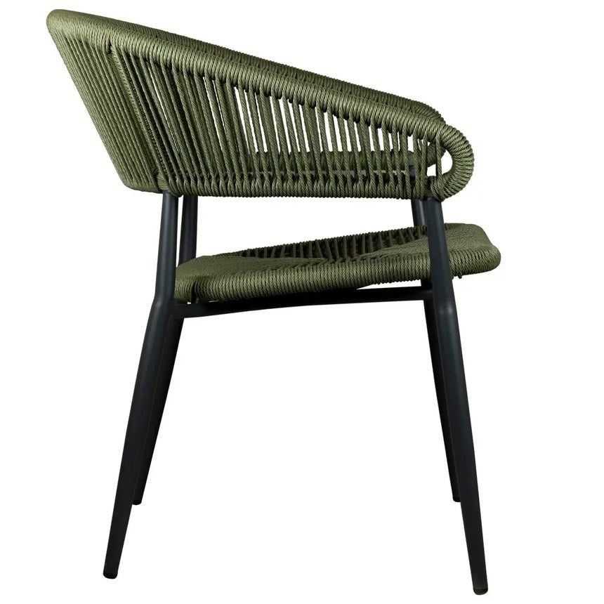 Jacco scaun de terasa pentru exterior, culoare verdeMobCenter