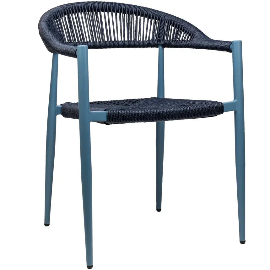 Jonah scaun de terasa pentru exterior, culoare albastruMobCenter