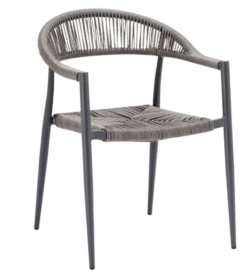 Jonah scaun de terasa pentru exterior, culoare griMobCenter