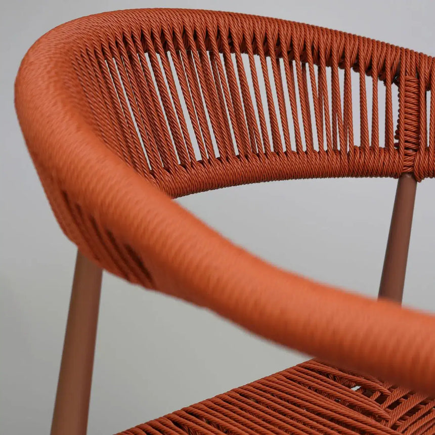 Jonah scaun de terasa pentru exterior, culoare portocaliuMobCenter