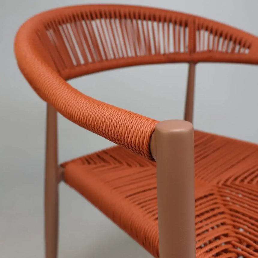 Jonah scaun de terasa pentru exterior, culoare portocaliuMobCenter