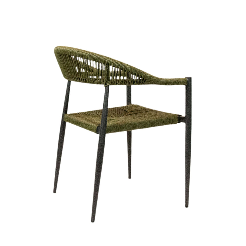Jonah scaun de terasa pentru exterior, culoare verdeMobCenter