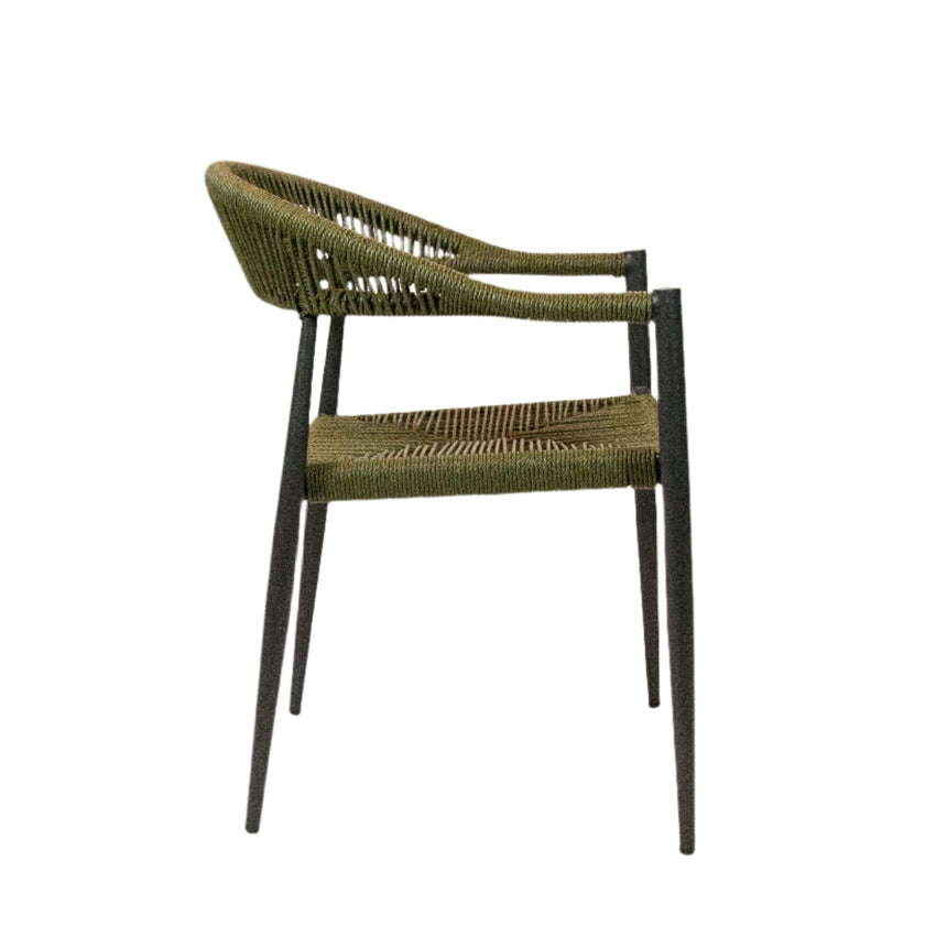 Jonah scaun de terasa pentru exterior, culoare verdeMobCenter