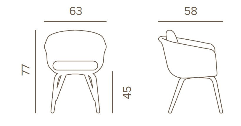 Melrose II., scaun pentru terasă de exterior – Grattoni