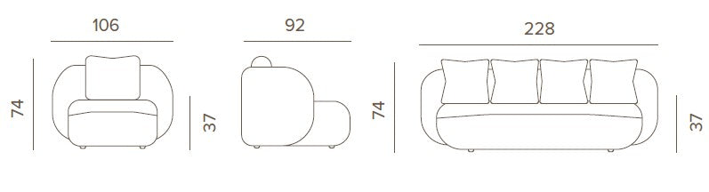 Grattoni Cosy – set mobilier de gradina si terasa, pentru 5 persoane