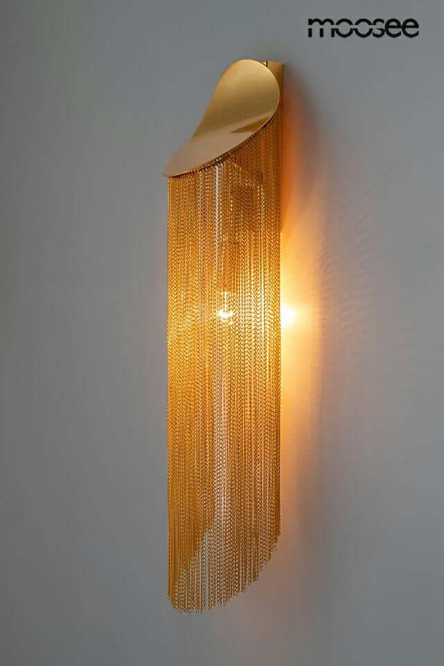 Lampă de perete Lambada lanțuri auriiMobCenter