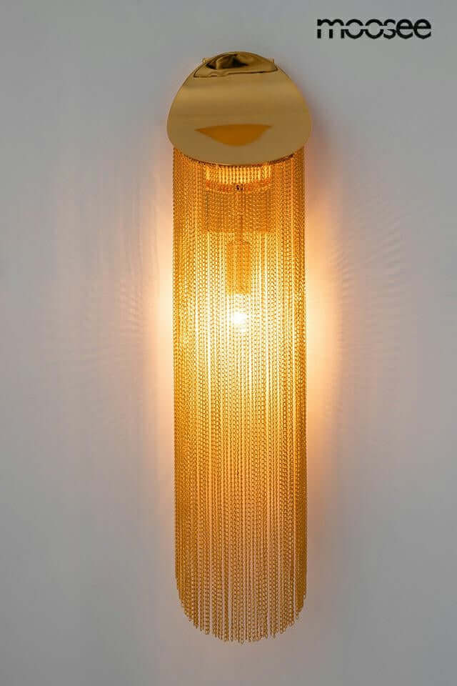 Lampă de perete Lambada lanțuri auriiMobCenter