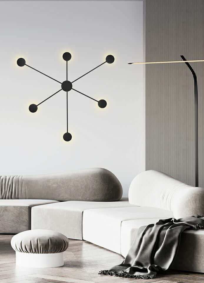 Lampă de perete Shadow 6 Close negruMobCenter