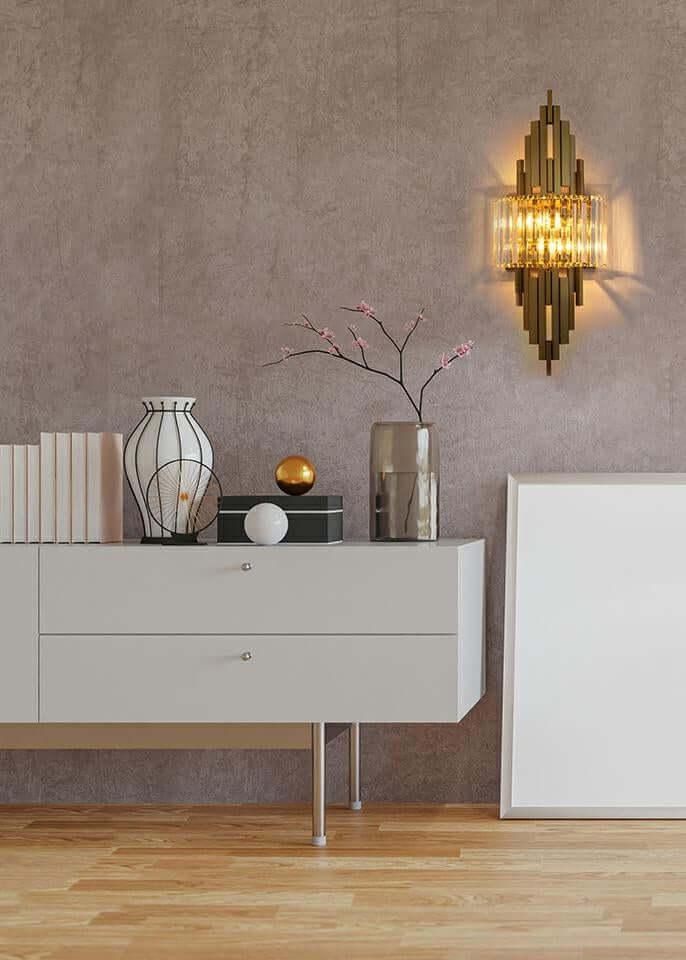 Lampă de perete Towers aurieMobCenter