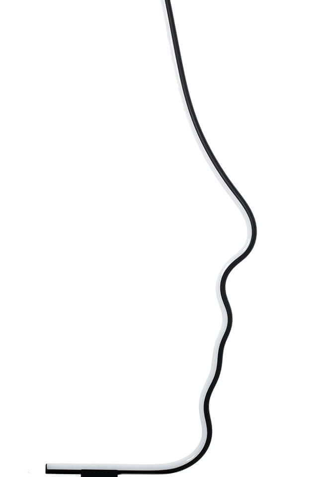 Lampă de podea Face Floor negruMobCenter