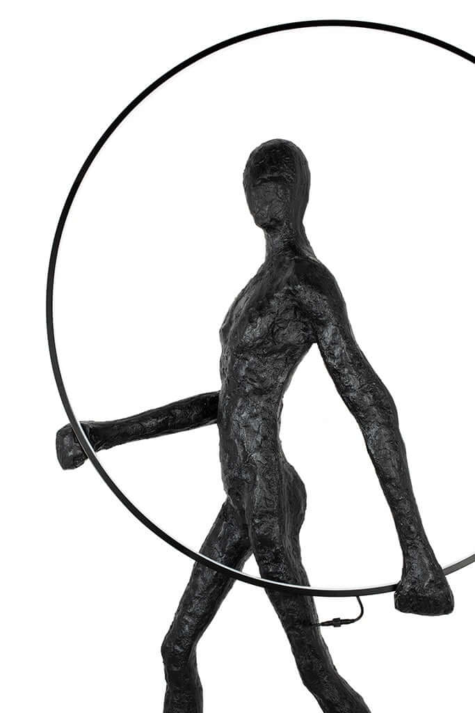 Lampă de podea Human Round fibră de sticlăMobCenter