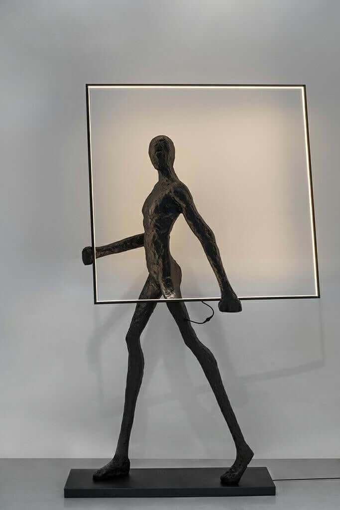 Lampă de podea Human Square fibră de sticlăMobCenter