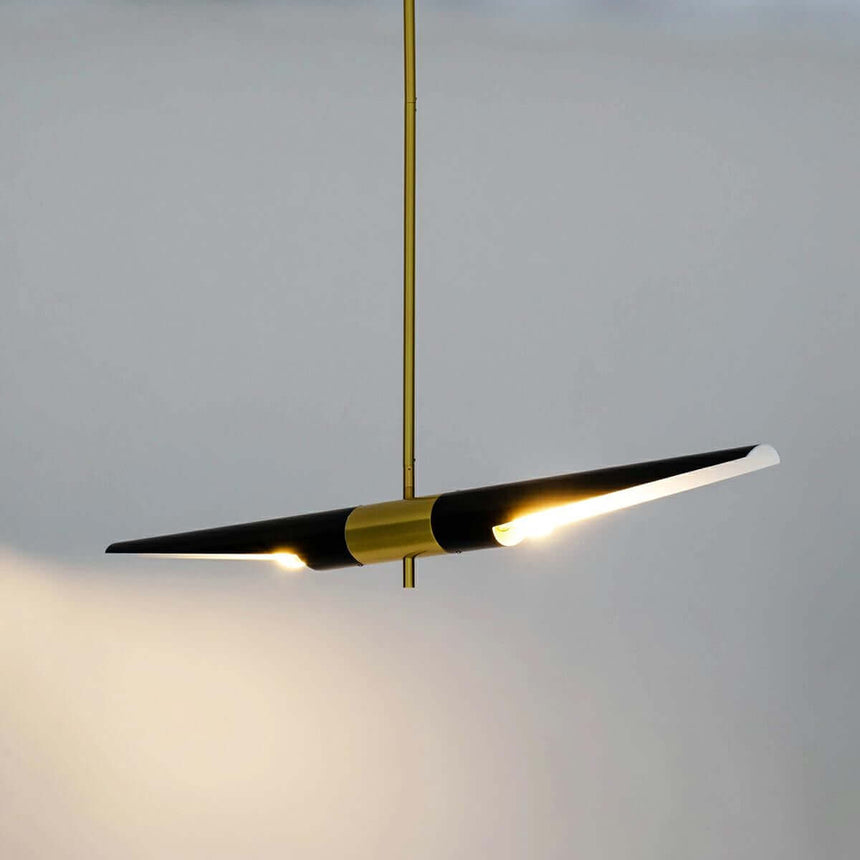 Lampă suspendată Apollo 1 negru - aur periatMobCenter