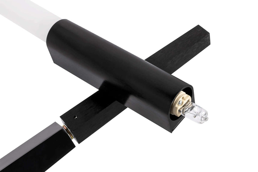 Lampă suspendată Candelabru 6 negru - aluminiu, sticlăMobCenter