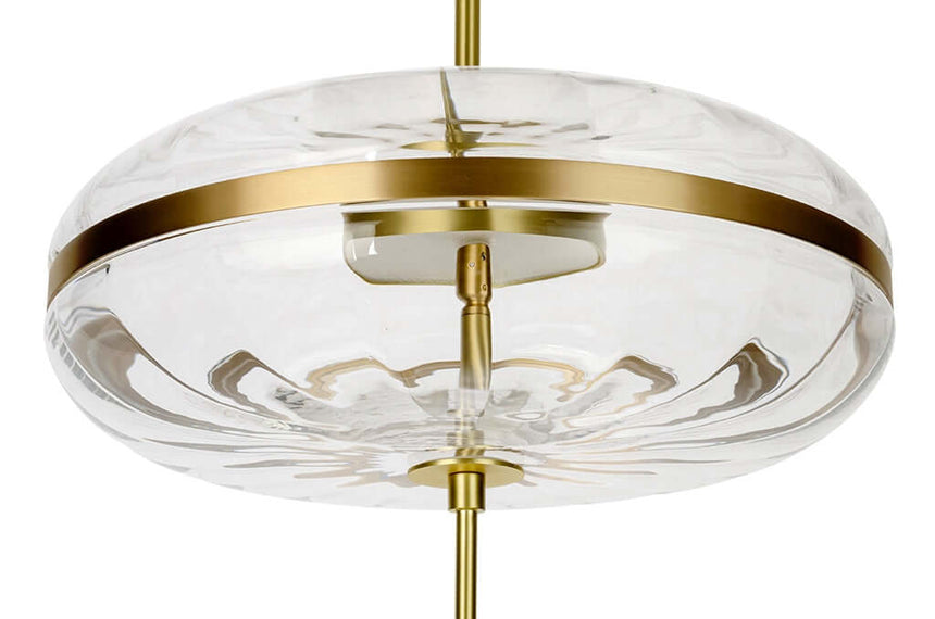 Lampă suspendată Chaplin 360 alamă - Led, sticlăMobCenter