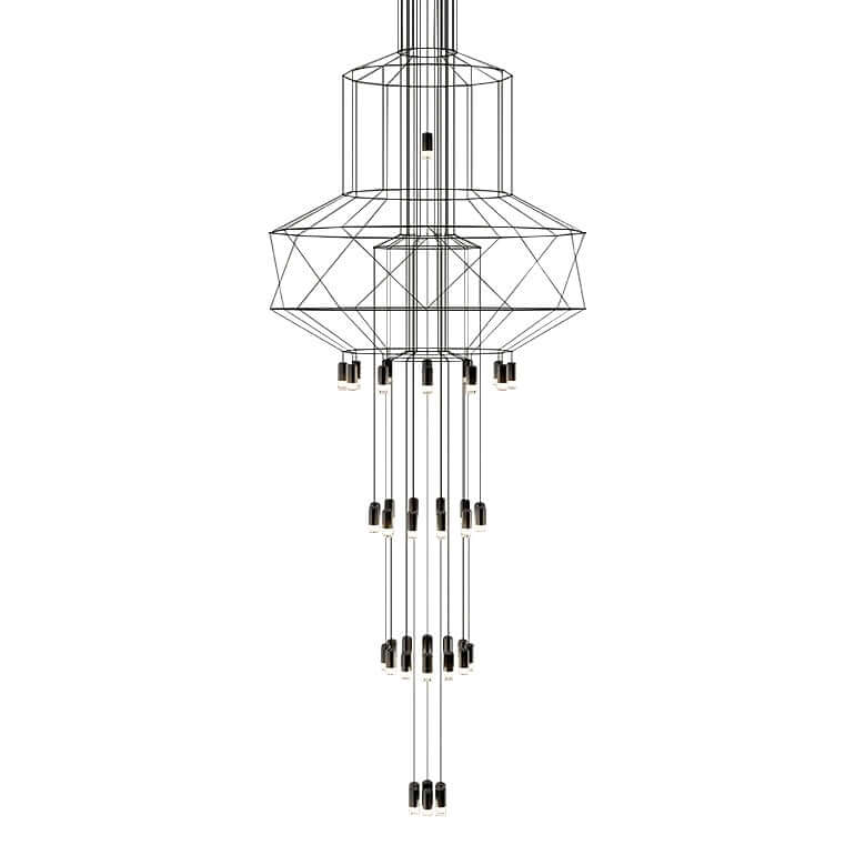 Lampă suspendată Flusso 43 negruMobCenter