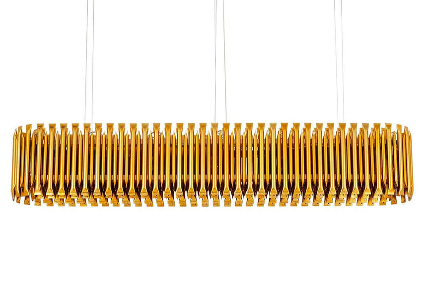 Lampă suspendată Galliano Long aur închis - aluminiu, oțel carbonMobCenter