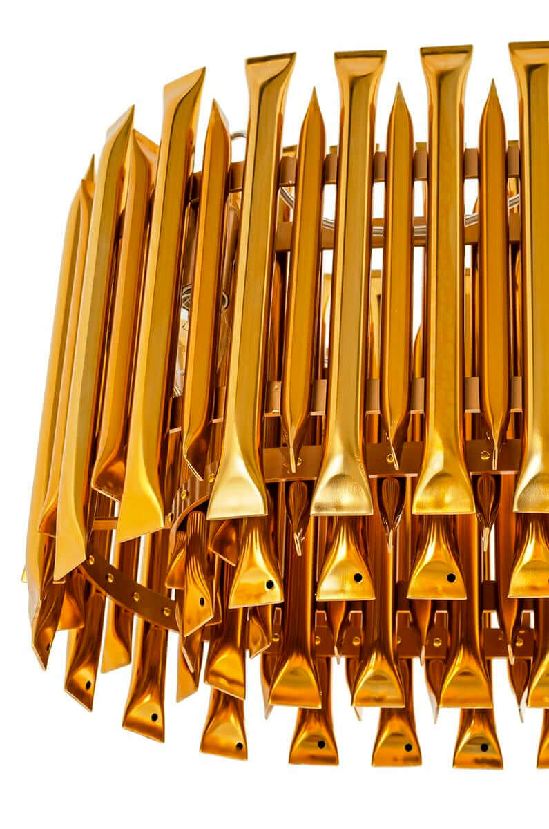 Lampă suspendată Galliano Long aur închis - aluminiu, oțel carbonMobCenter