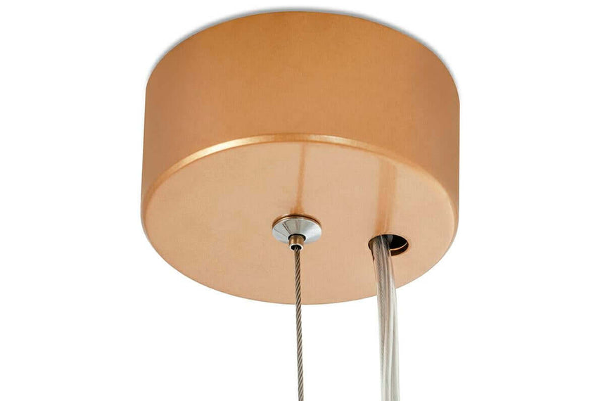 Lampă suspendată Galliano Long aur închis - aluminiu, oțel carbonMobCenter