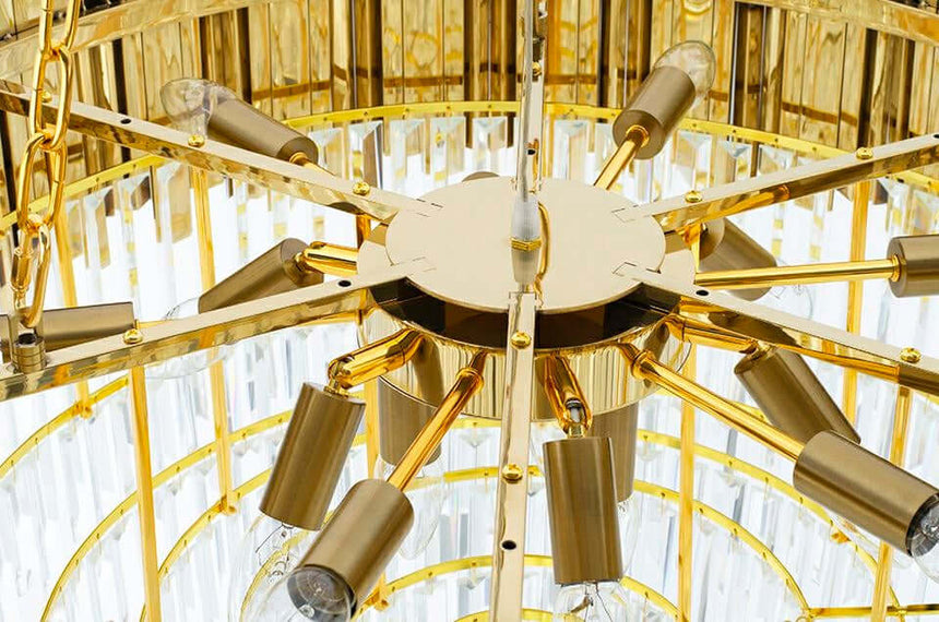 Lampă suspendată Imperial Gold 80 - oțel, cristalMobCenter