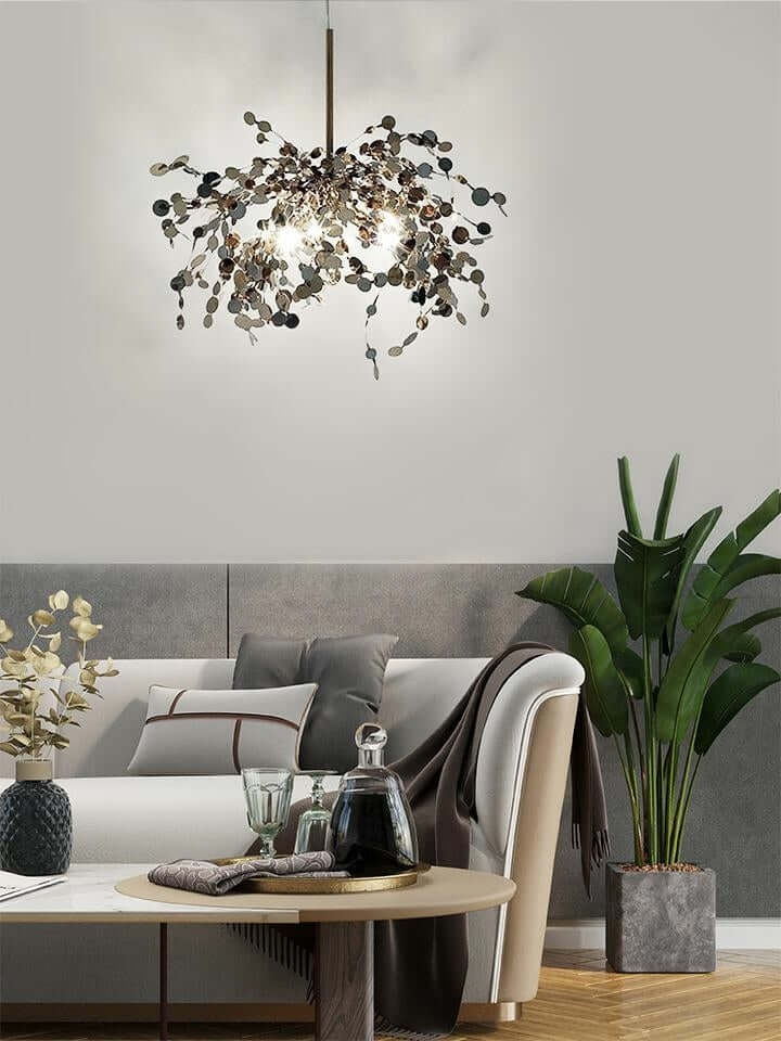 Lampă suspendată Monete Single crom - metalMobCenter