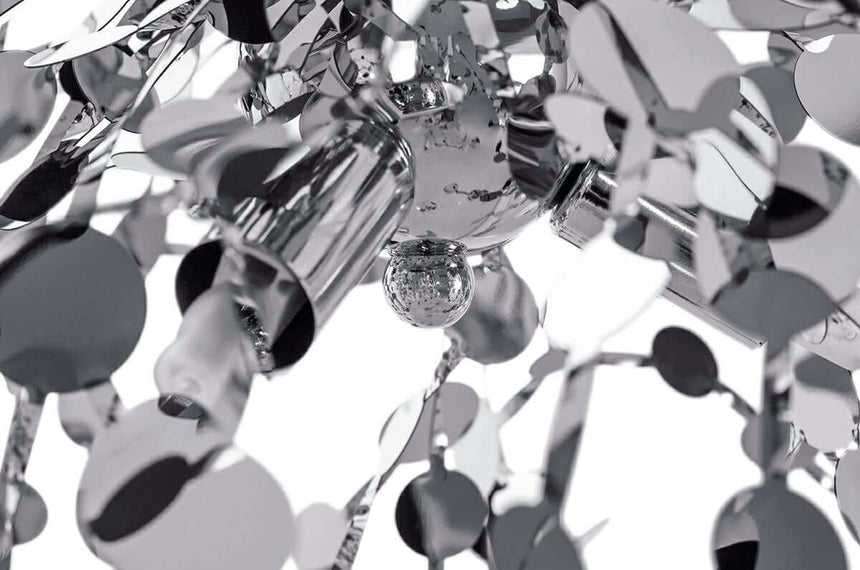 Lampă suspendată Monete crom - metalMobCenter