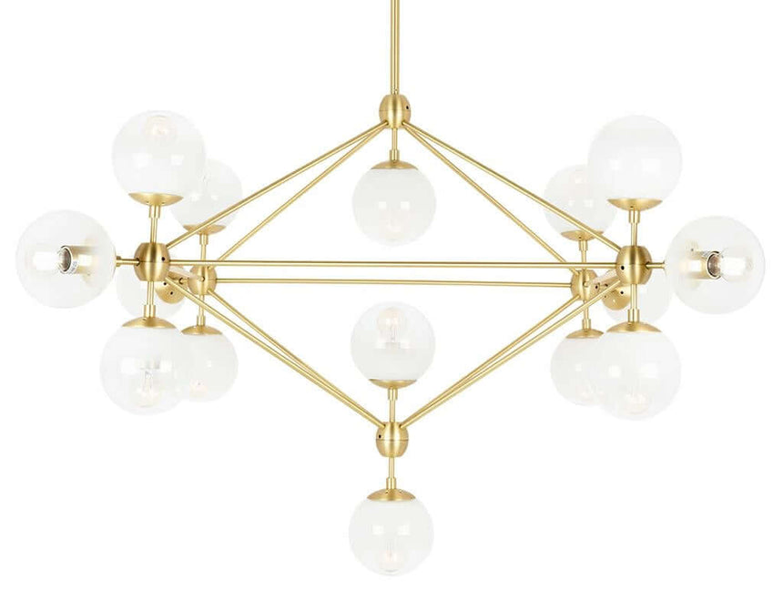 Lampă suspendată Planetario 15 Gold aur - abajururi matMobCenter