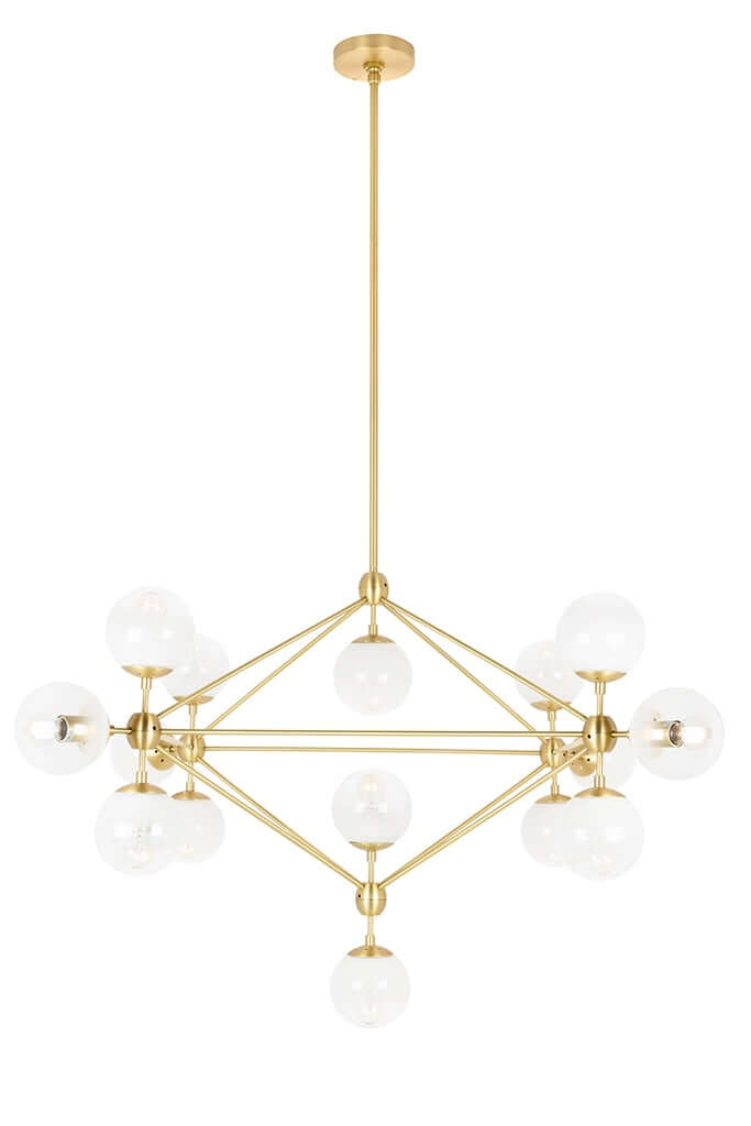 Lampă suspendată Planetario 15 Gold aur - abajururi matMobCenter