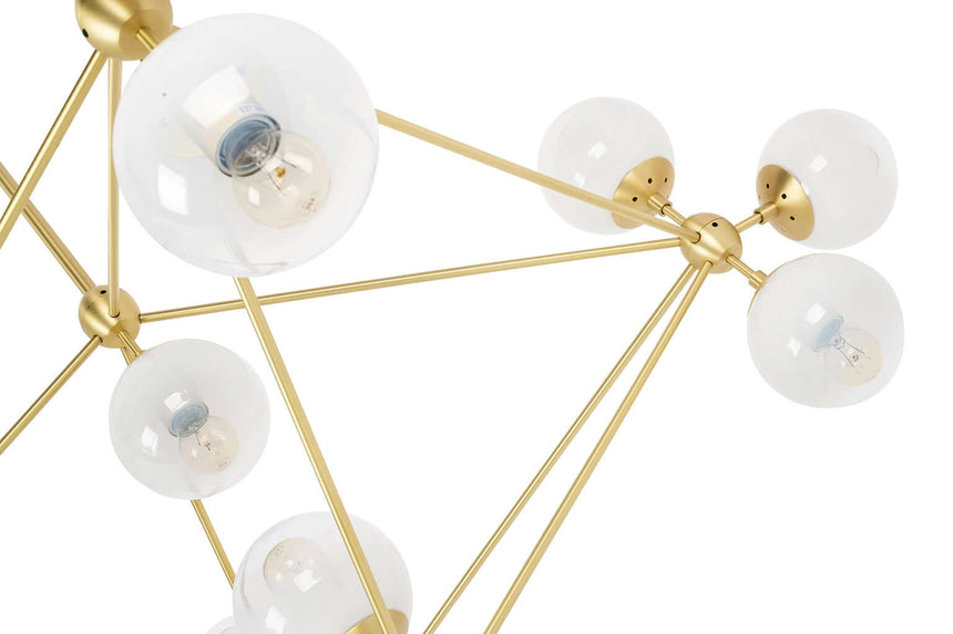 Lampă suspendată Planetario 15 Gold aur - abajururi matMobCenter