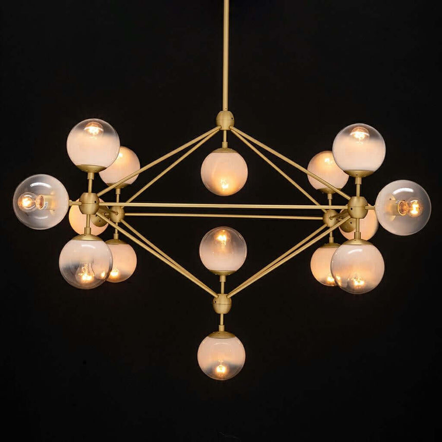 Lampă suspendată Planetario 15 Gold aur - abajururi matMobCenter