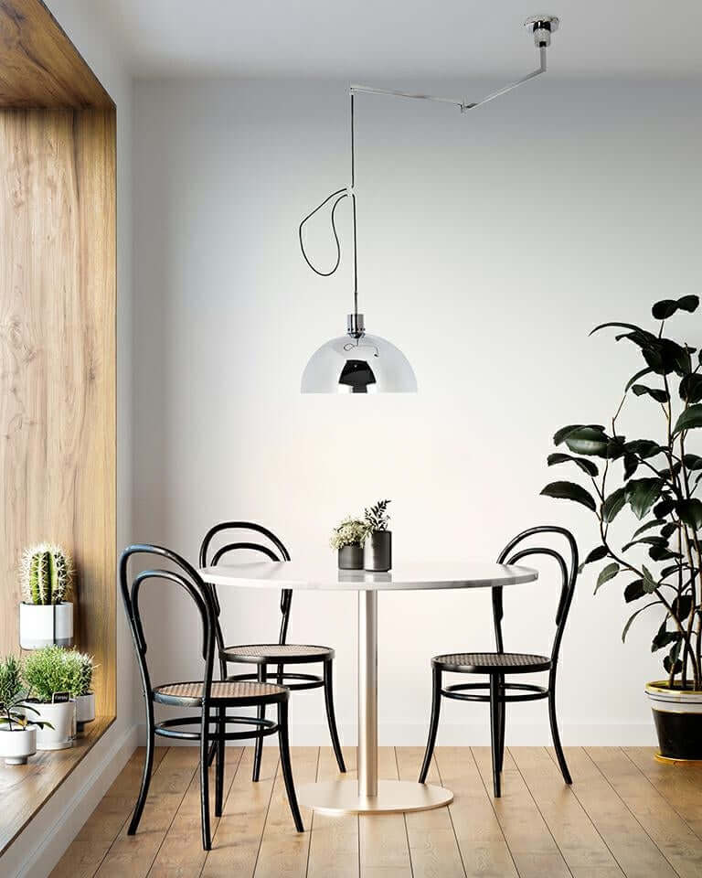 Lampă suspendată Rota 360 crom argintiuMobCenter