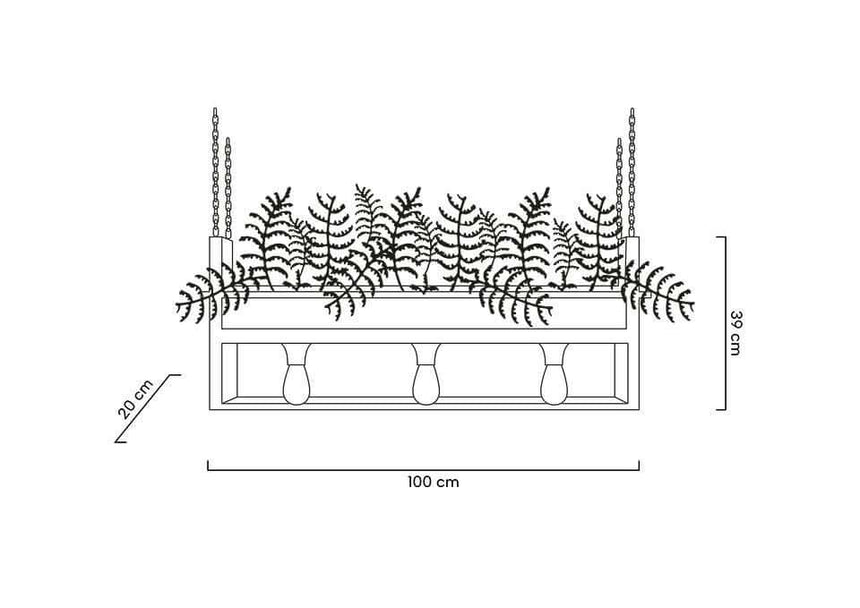 Lampă suspendată/florală Semira 100 Industrial.MobCenter