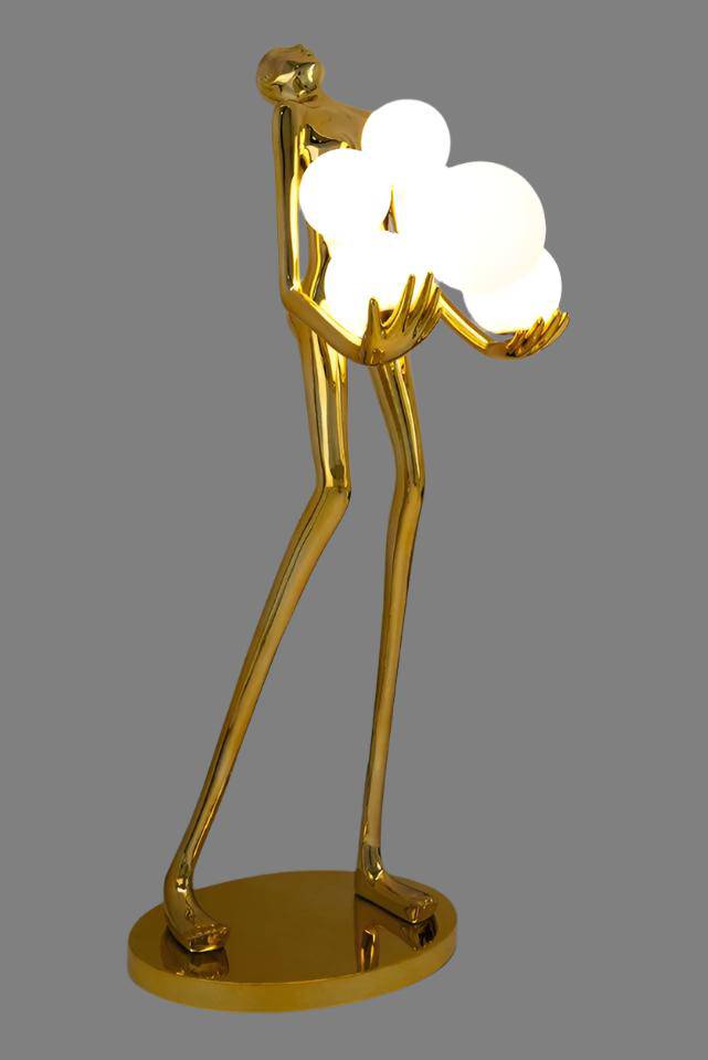 Lampadar premium Human, culoare aurieMobCenter