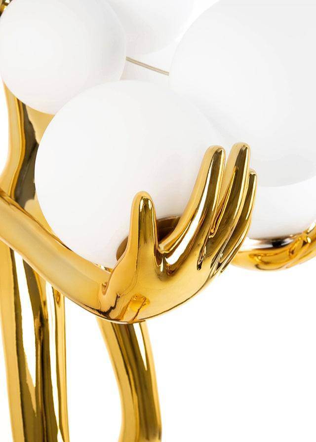 Lampadar premium Human, culoare aurieMobCenter