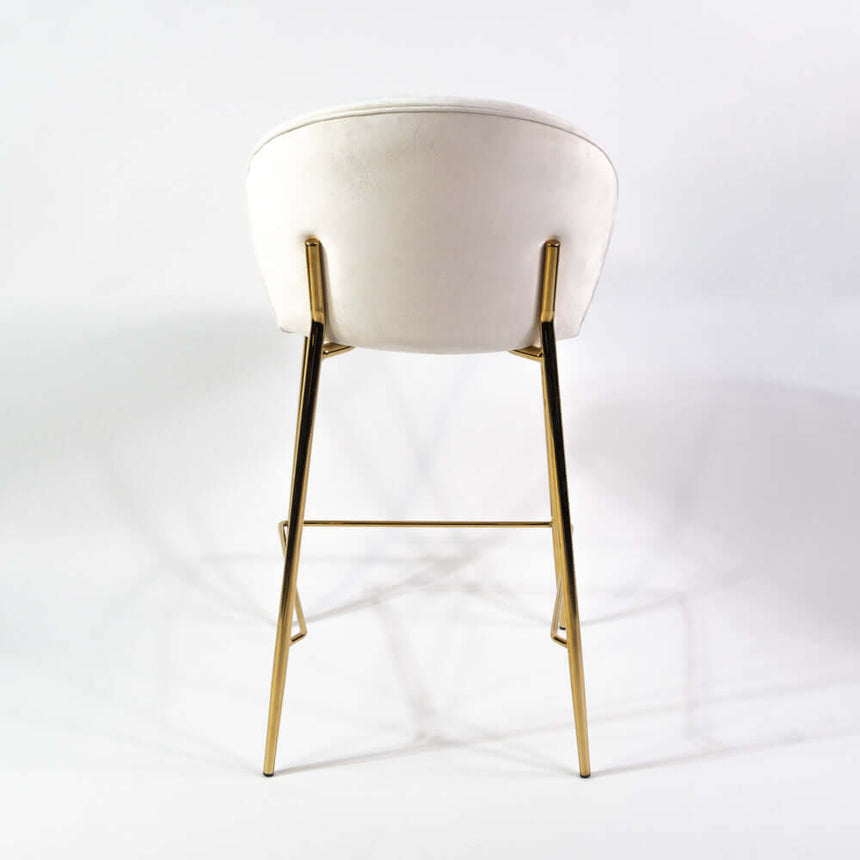 Lily scaun de bar confortabil de 65 cm, culoarea cremMobCenter