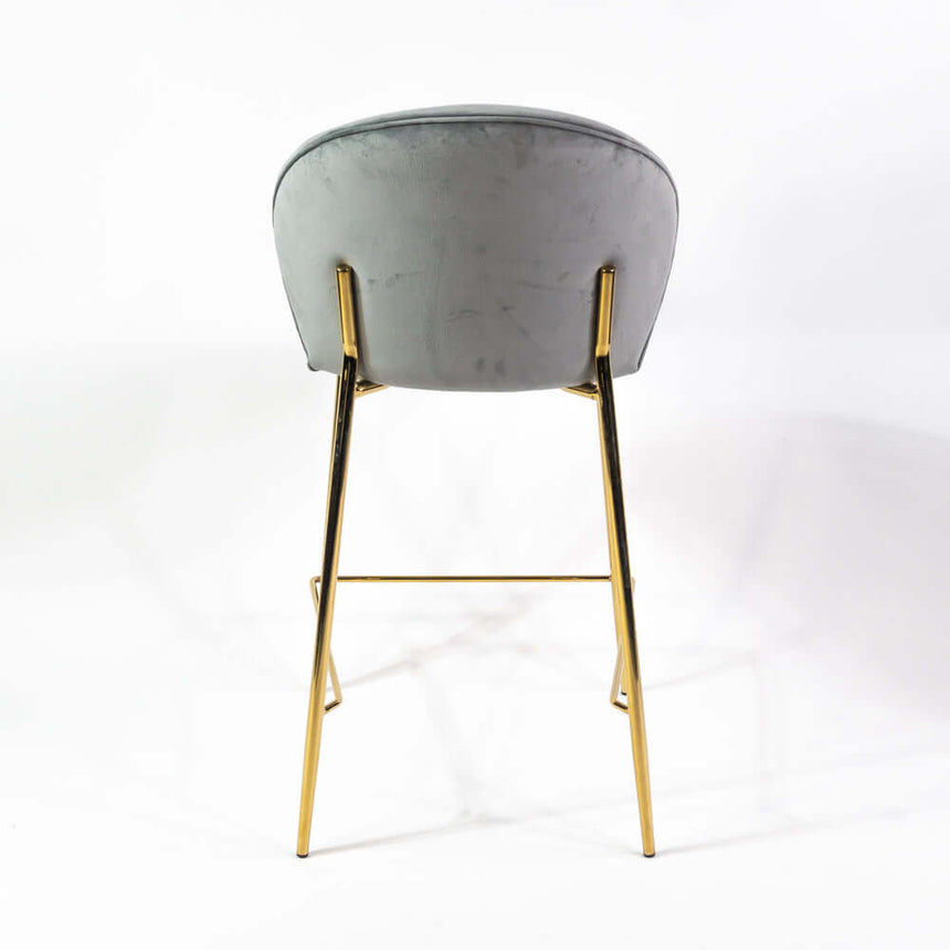 Lily scaun de bar confortabil de 65 cm, culoarea griMobCenter