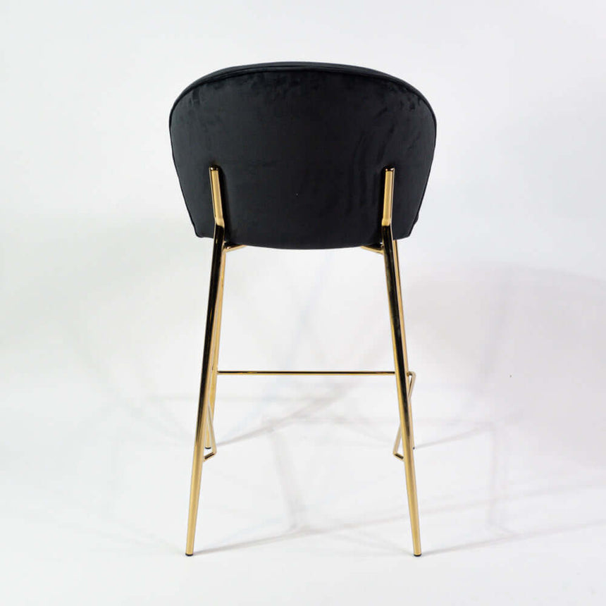 Lily scaun de bar confortabil de 65 cm, culoarea negruMobCenter