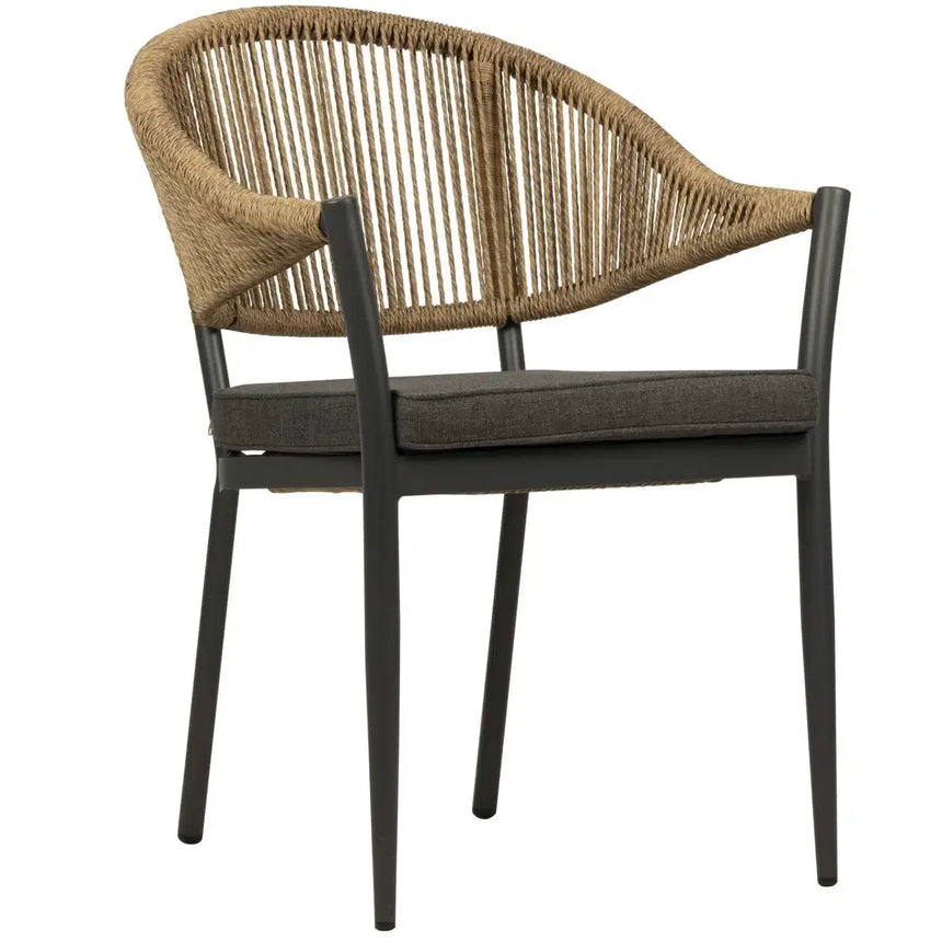 Lion scaun de terasa pentru exterior, culoare naturalMobCenter