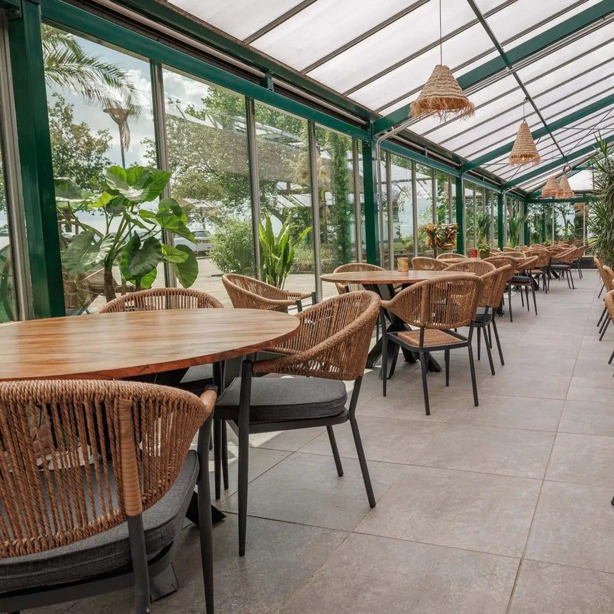 Lion scaun de terasa pentru exterior, culoare naturalMobCenter