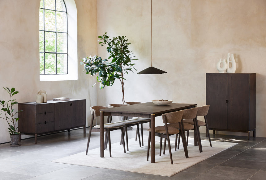 Masă de dining ARUN 95x180 cm, culoare espresso oilMobCenter