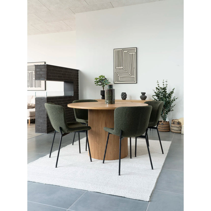 Masă de dining Boavista, ø120 cm - culoare naturMobCenter