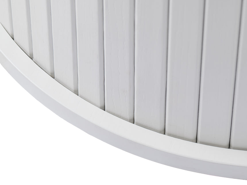 Masă de dining NOLA Ø120 cm, culoare stejar albMobCenter