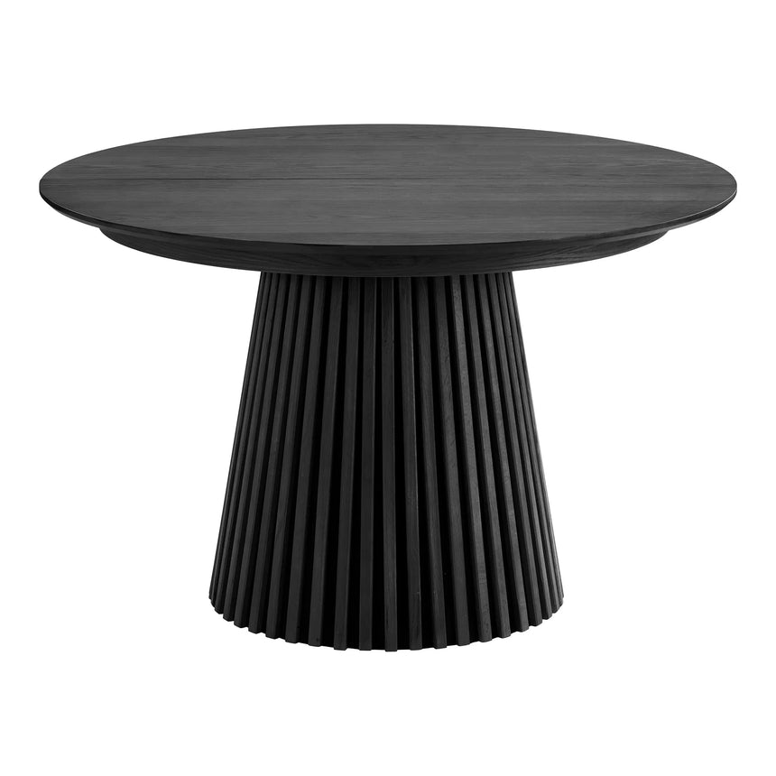 Masă de dining Osaka ø120 cm / 120–160-200-240 cm, culoare neagrăMobCenter