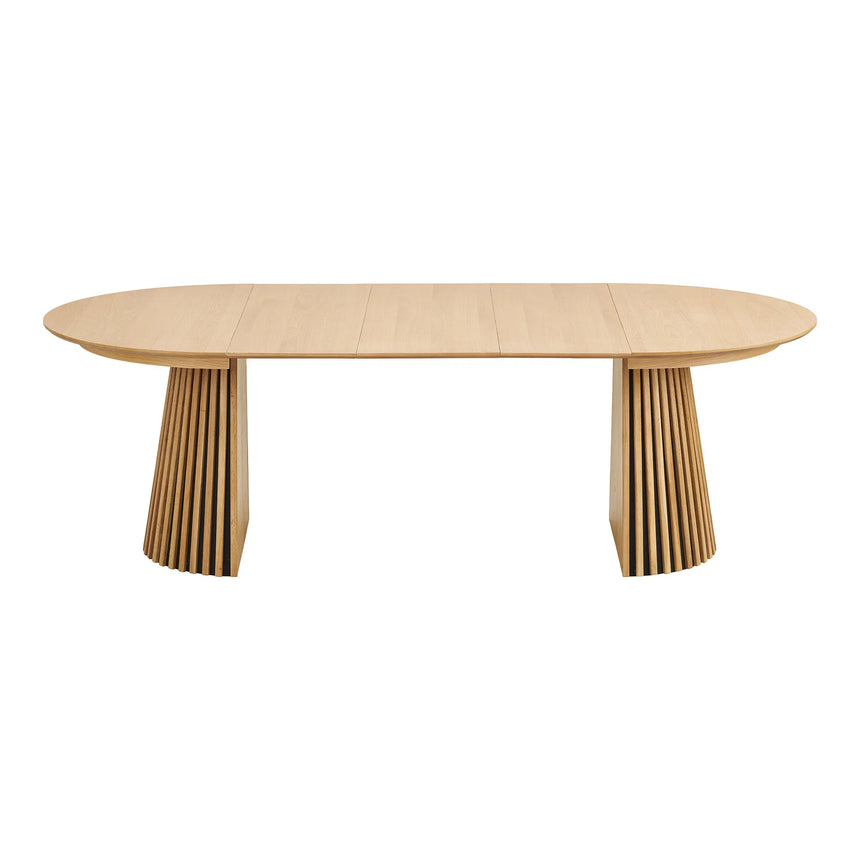 Masă de dining Osaka ø120 cm / 120–160-200-240 cm, culoare stejar naturMobCenter