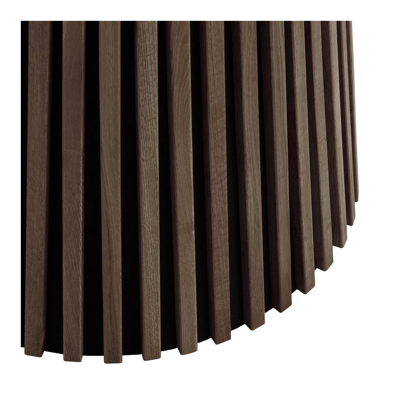 Masă de dining Osaka, ø120 cm - culoare stejar afumatMobCenter